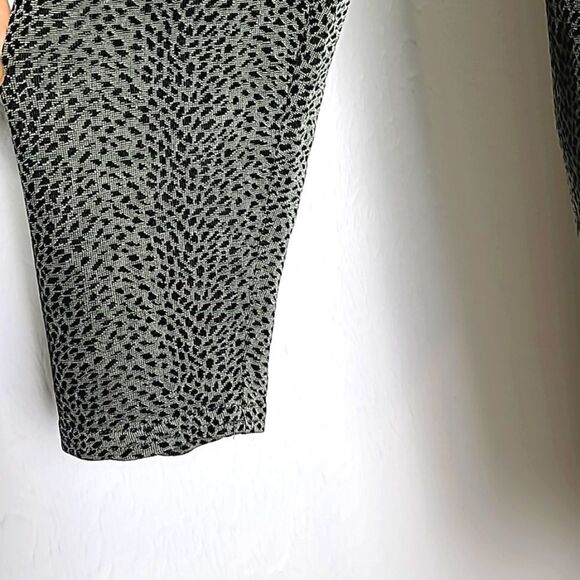 Stephanie Thomas Sport Vintage Buttondown Long Blouse Green & Black Print, Sz 16 - Picture 5 of 10